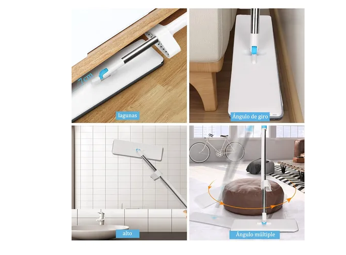 Foto 3 pulgar | Trapeador De Microfibra ,spin 360°mágico Mop Con 4 Repuestos