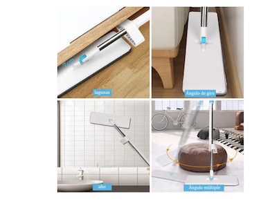 Foto 2 | Trapeador De Microfibra ,spin 360°mágico Mop Con 4 Repuestos