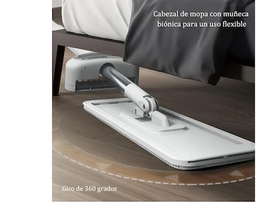 Foto 4 | Trapeador De Microfibra ,spin 360°mágico Mop Con 4 Repuestos