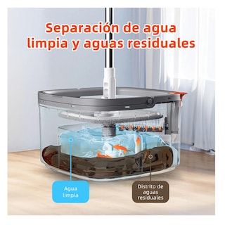 Foto 2 | Trapeador Con Cubeta Belug Gris Claro