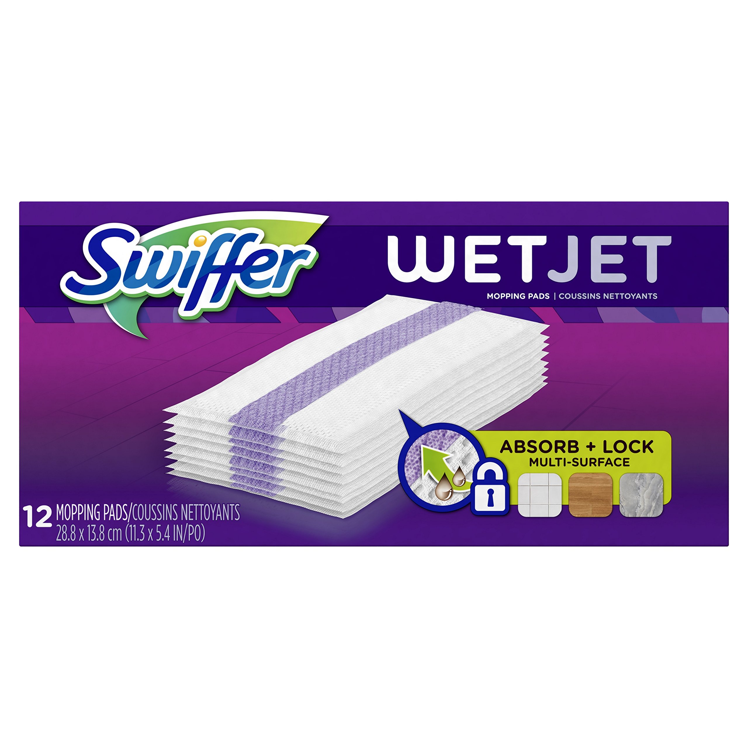 Foto 2 pulgar | Limpiador De Pisos De Madera Dura Mop Pad Refill Swiffer Wetjet X12 - Venta Internacional.