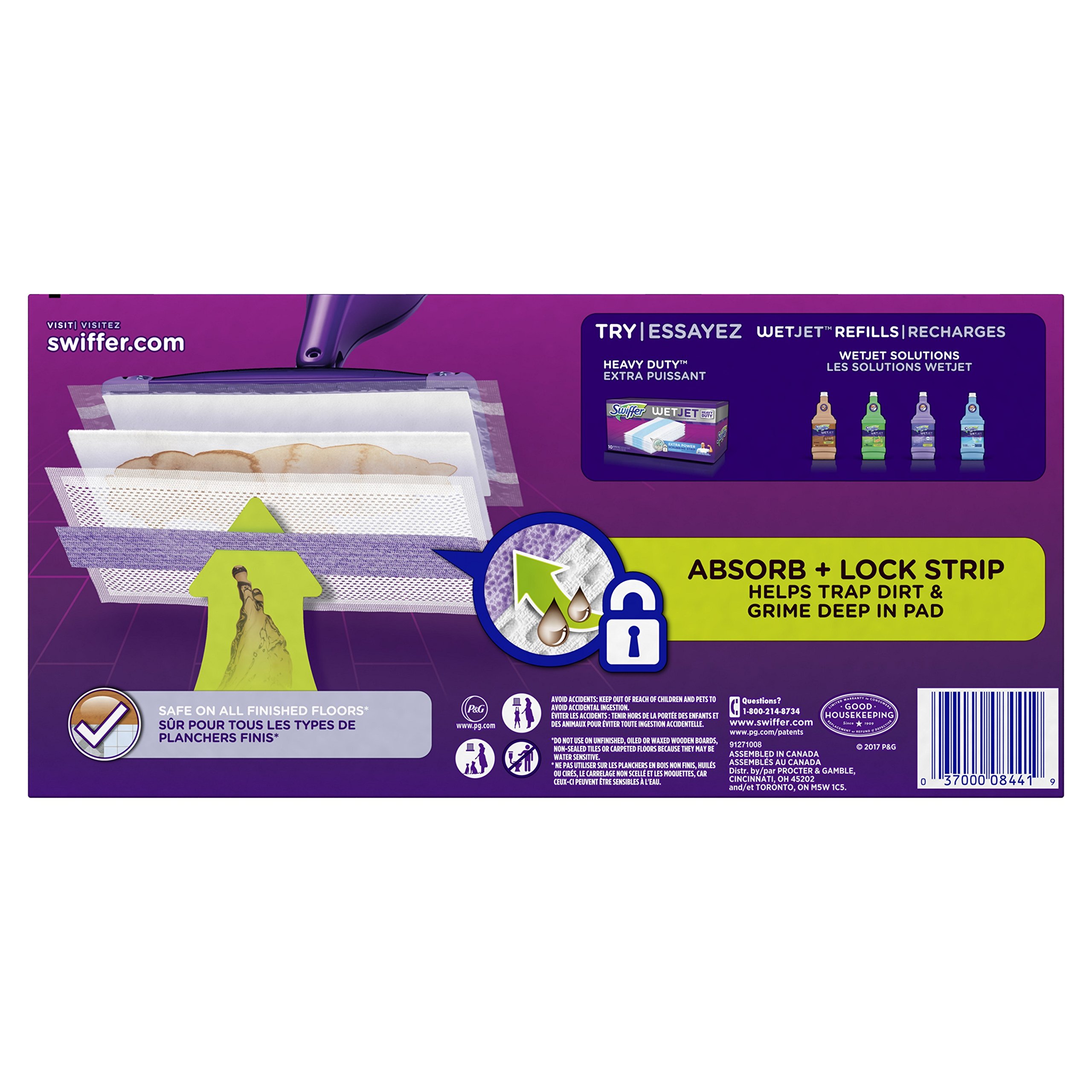 Foto 3 pulgar | Limpiador De Pisos De Madera Dura Mop Pad Refill Swiffer Wetjet X12 - Venta Internacional.