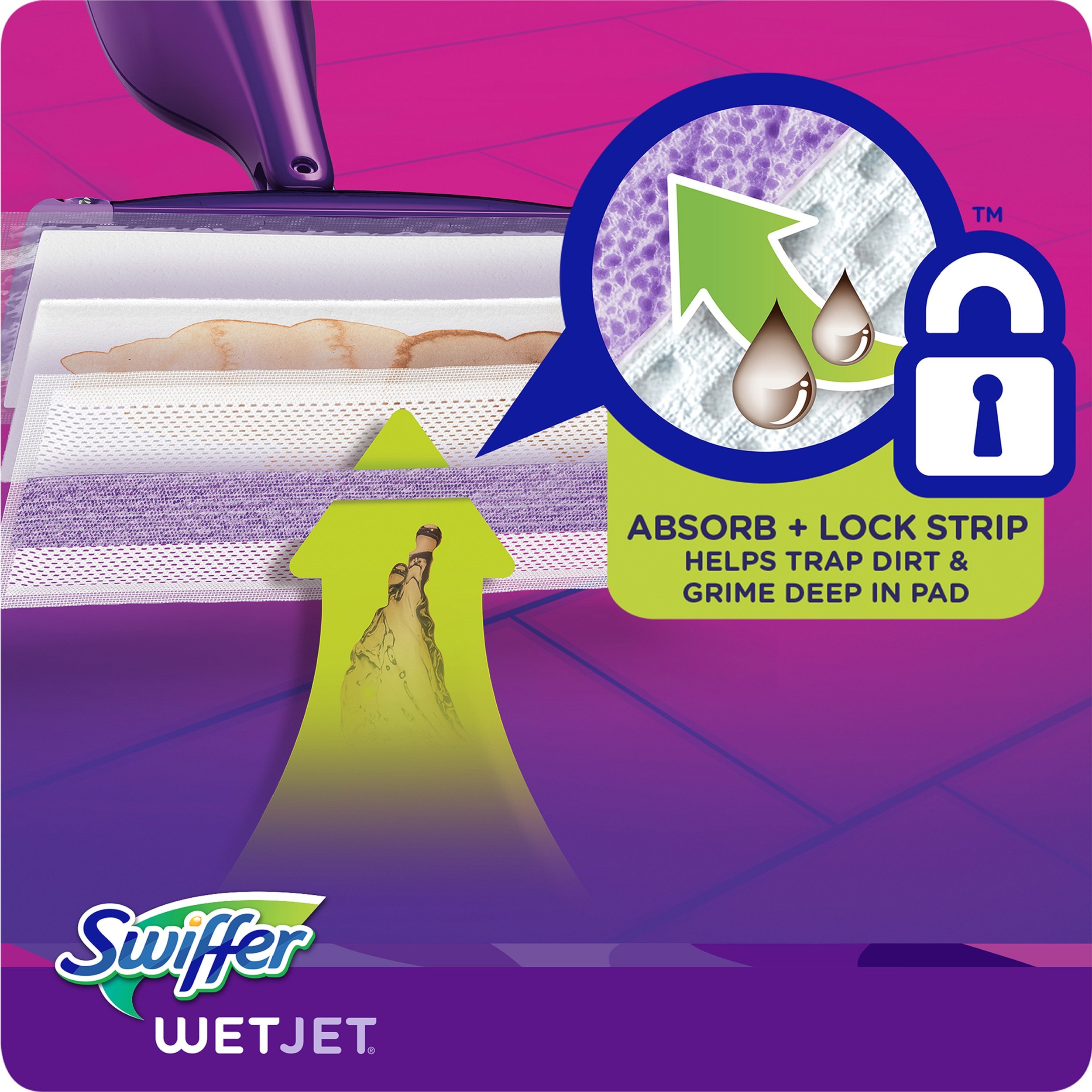 Foto 5 | Limpiador De Pisos De Madera Dura Mop Pad Refill Swiffer Wetjet X12 - Venta Internacional.