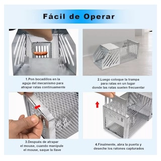 Foto 2 | Trampas Para Ratas Ratones Belug Plata