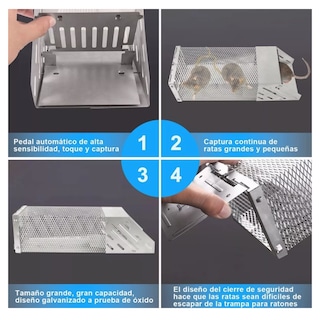 Foto 4 | Trampas Para Ratas Ratones Belug Plata