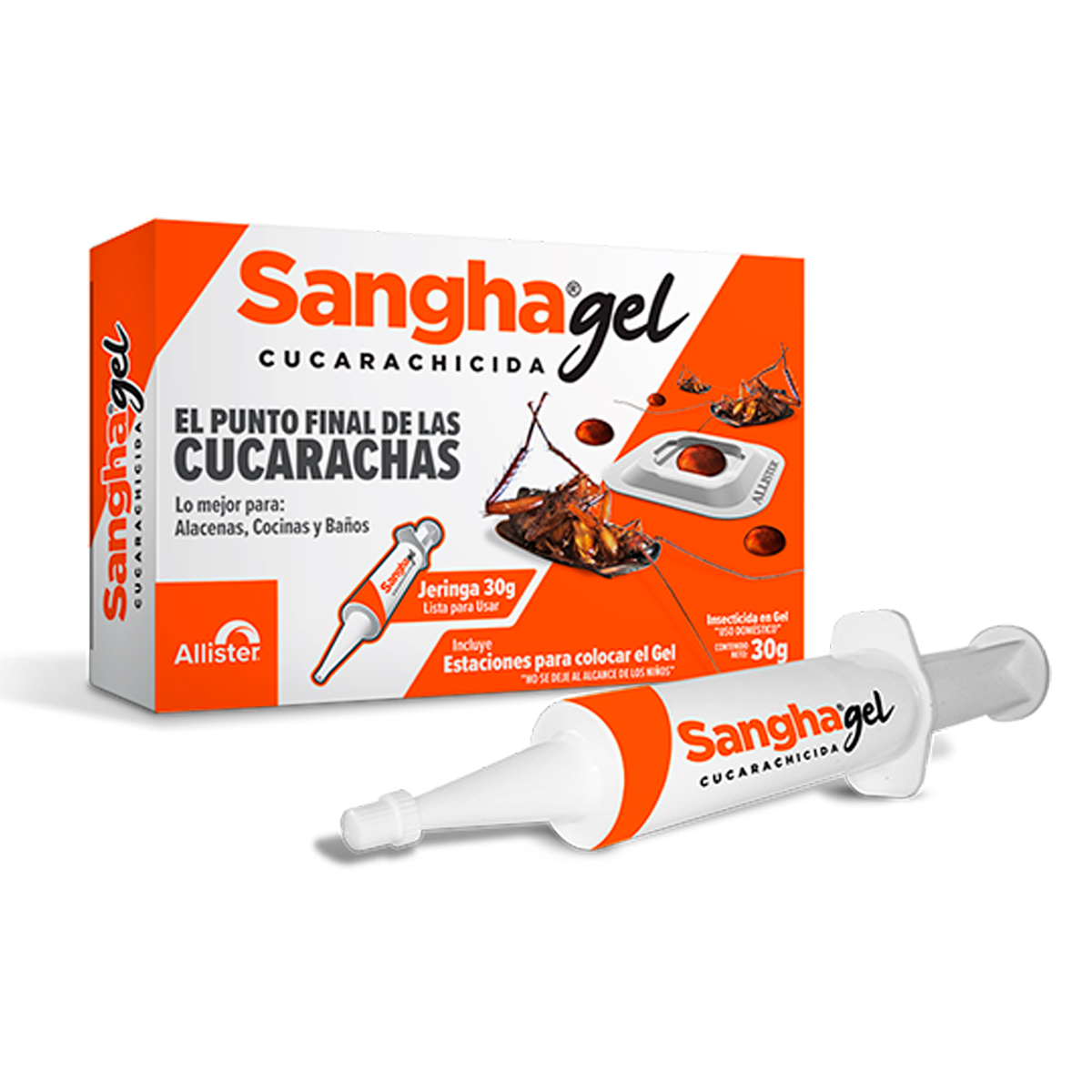 Foto 1 | Insecticida Cucarachas Gel Allister Sangha Jeringa 30 Gr