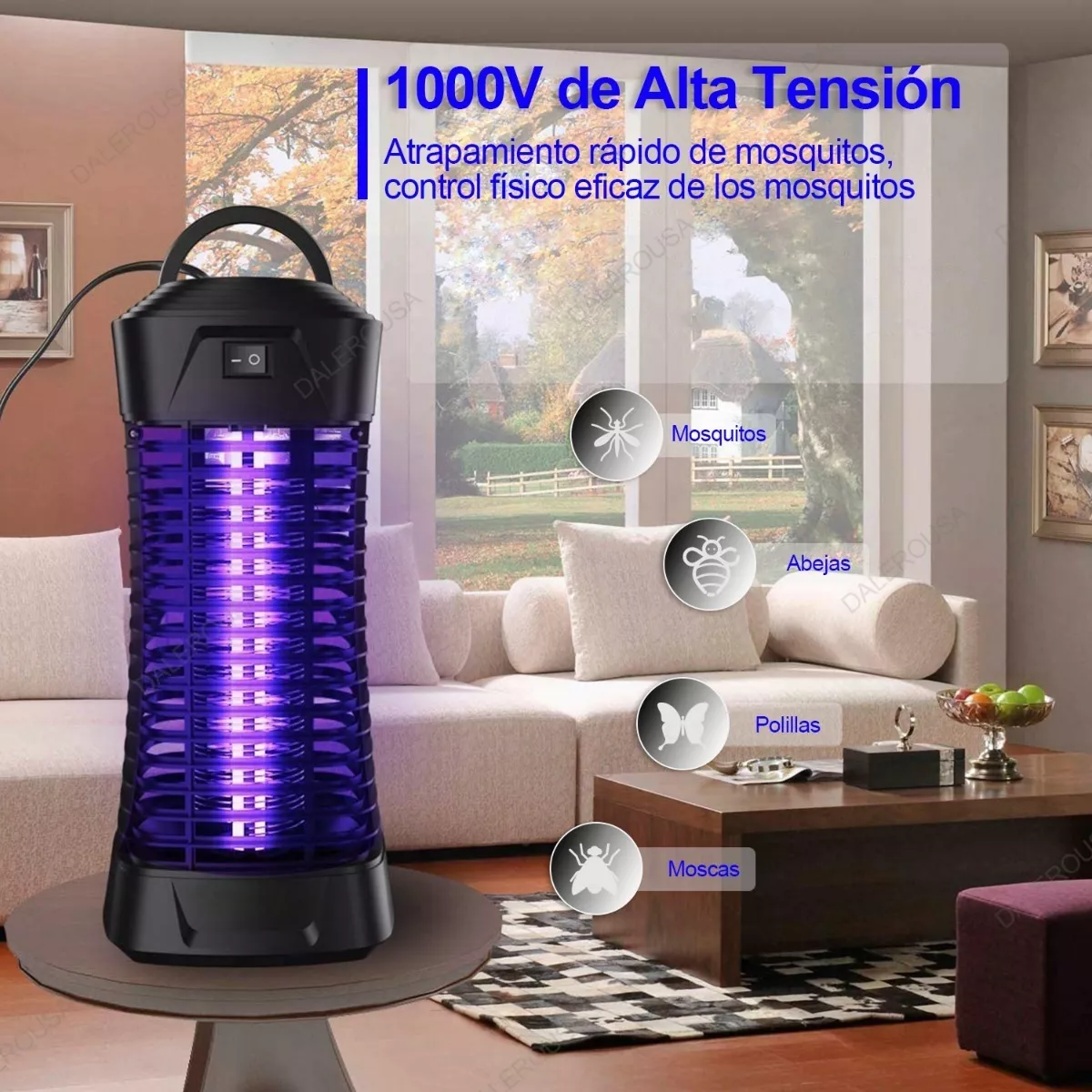Foto 4 pulgar | Lámpara Mata Mosquitos Eléctrico Eo Safe Imports ESI-8940 Negro