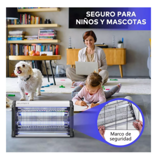 Foto 3 | Lámpara Mata Mosquitos Eléctrico Matamoscas 20w, Negro
