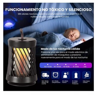 Foto 5 | Lámpara Belug Eléctrica Negra