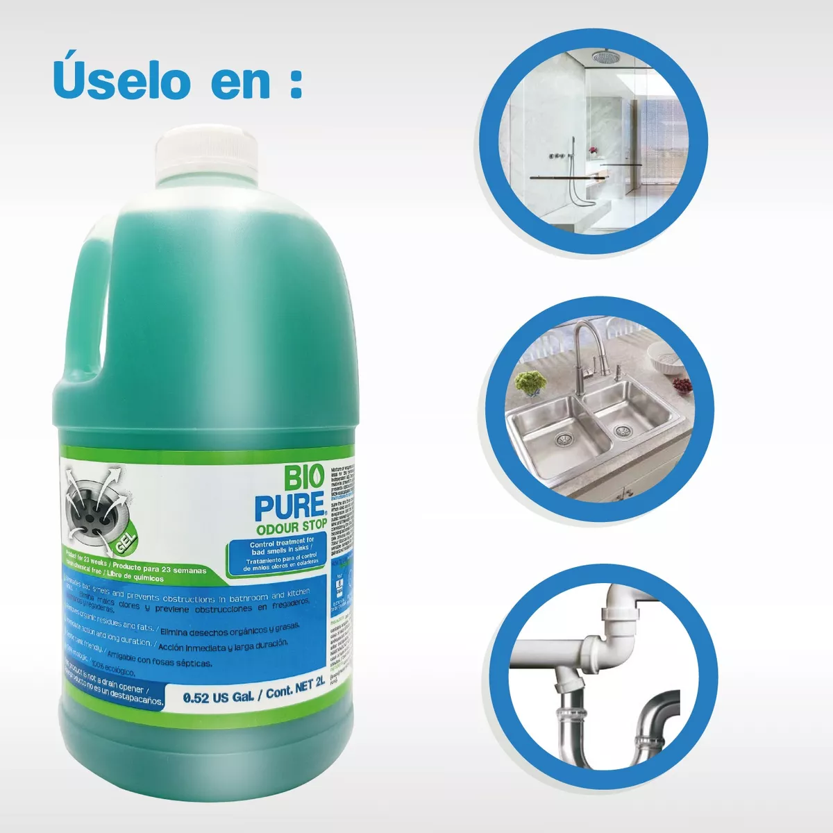 Foto 4 pulgar | Kit Biostick + Odour Stop Para Control De Malos Olores (2l)