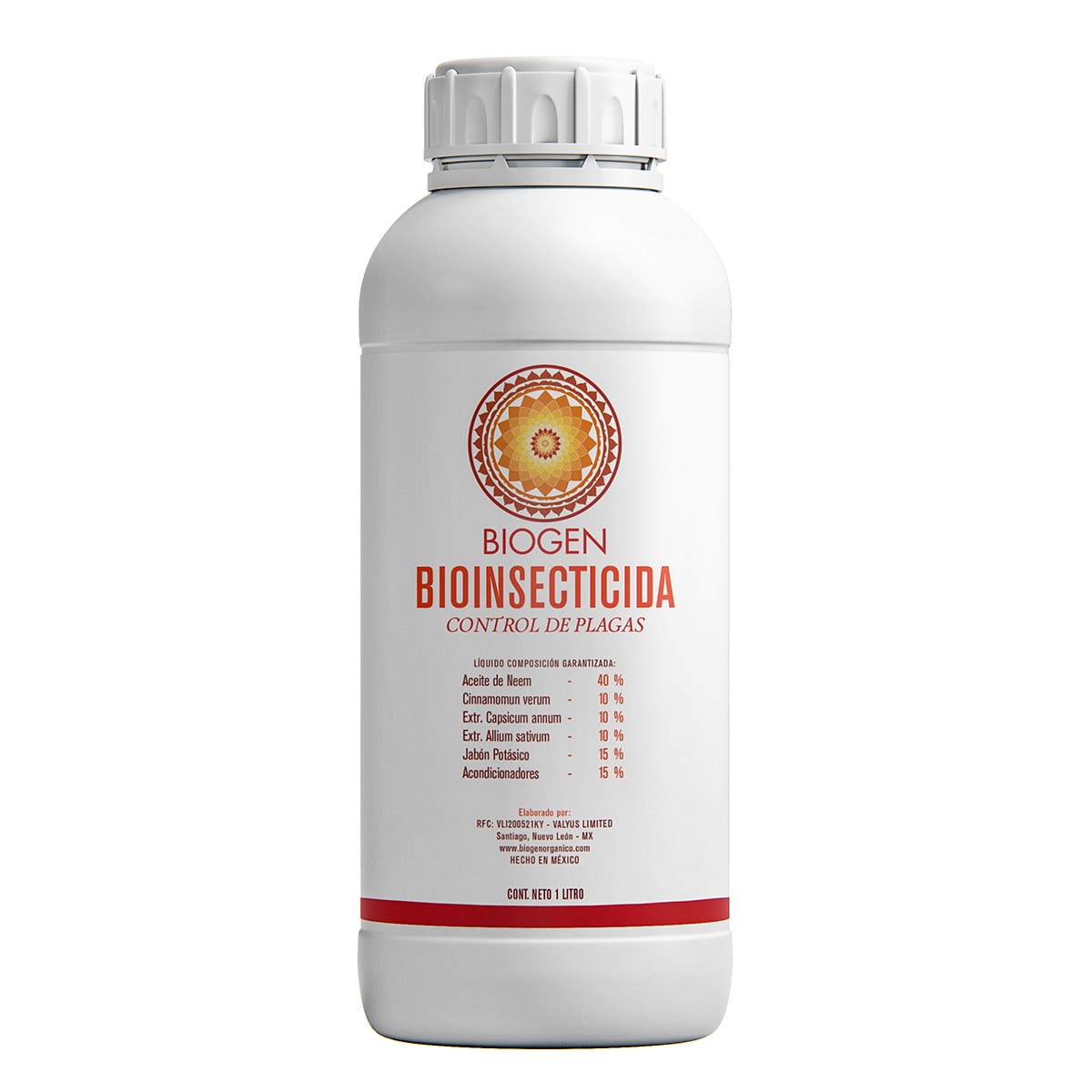 Bioinsecticida Control Plagas Biogen Biocure 1l $690