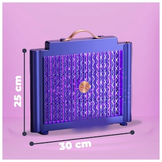 Foto 3 | Lámpara Eléctrica Mata Mosquitos Con Luz Ultravioleta Y Resistencias Electrificadas Color Azul