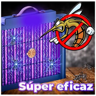 Foto 7 | Lámpara Eléctrica Mata Mosquitos Con Luz Ultravioleta Y Resistencias Electrificadas Color Azul