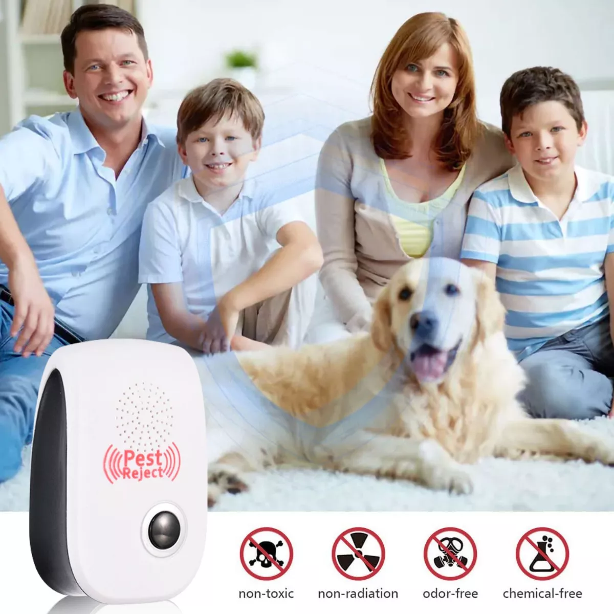 Foto 4 pulgar | Repelentes Electrónicos Ultrasónicos Para Plagas 6 Pcs Eo Safe Imports Esi-14719 Blanco