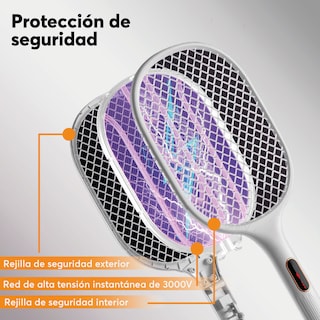 Foto 2 | Archy Raqueta Mosquitos Electrica Base Recargable 3000 V Mata Moscos Repelente Insectos Electrico Mata Moscas