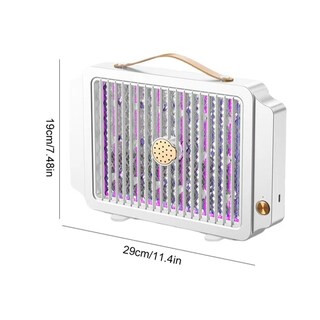 Foto 3 | Lampara Eléctrica Recargable Mata Mosquitos Con Luz Ultravioleta Y Resistencias Electrificadas