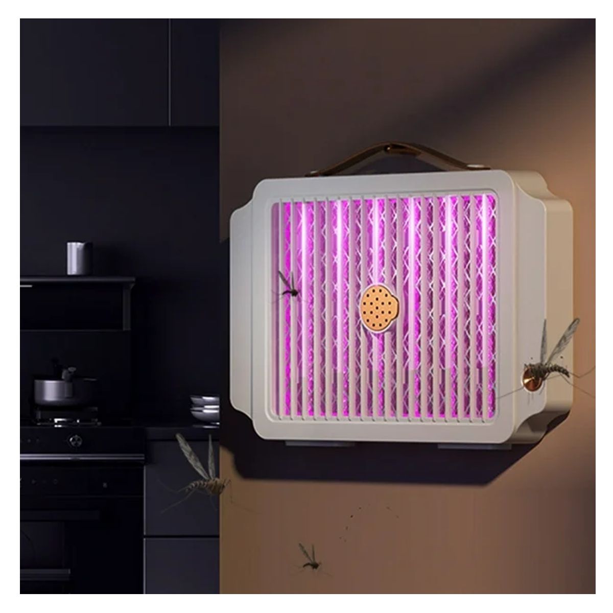Foto 6 pulgar | Lampara Eléctrica Recargable Mata Mosquitos Con Luz Ultravioleta Y Resistencias Electrificadas