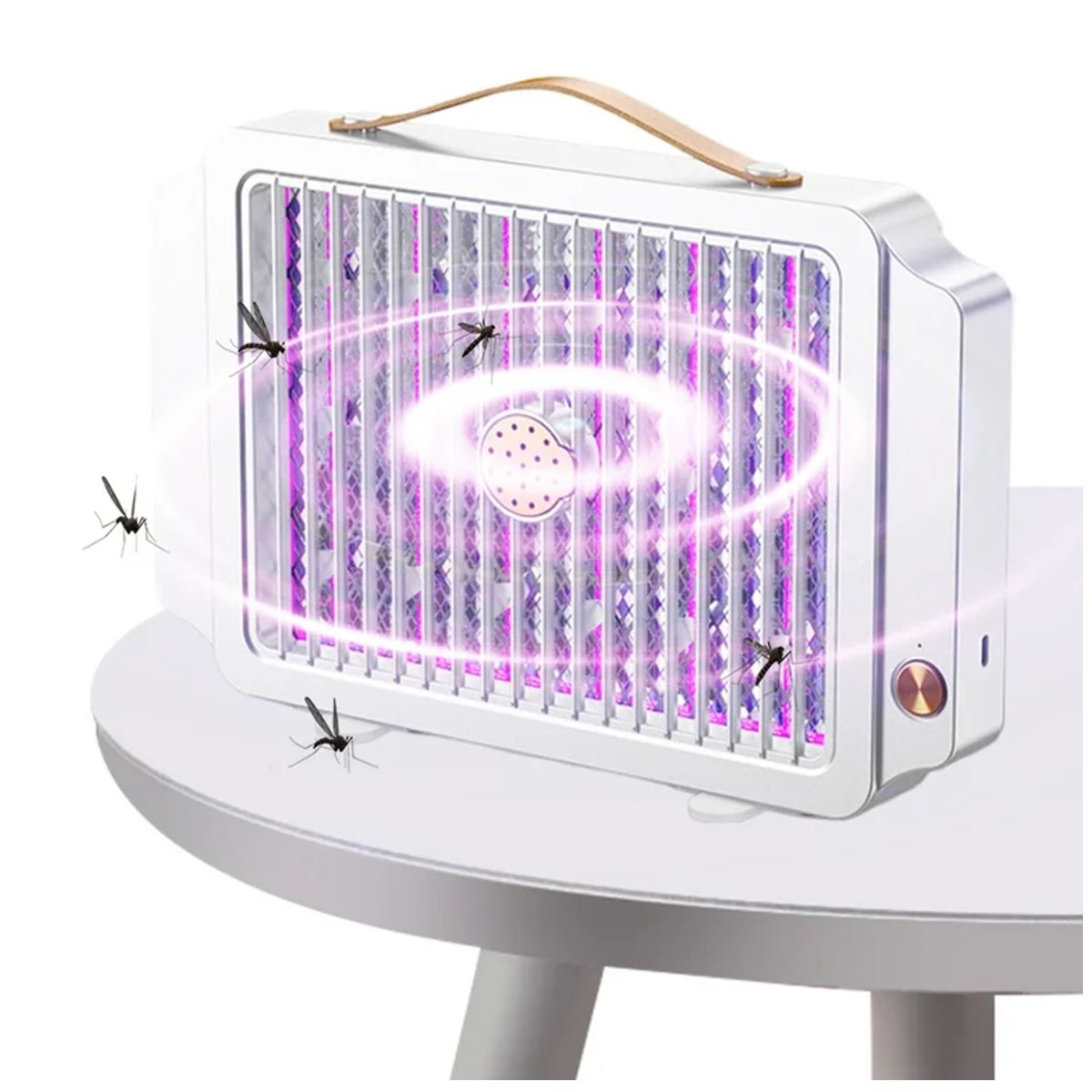 Foto 7 pulgar | Lampara Eléctrica Recargable Mata Mosquitos Con Luz Ultravioleta Y Resistencias Electrificadas