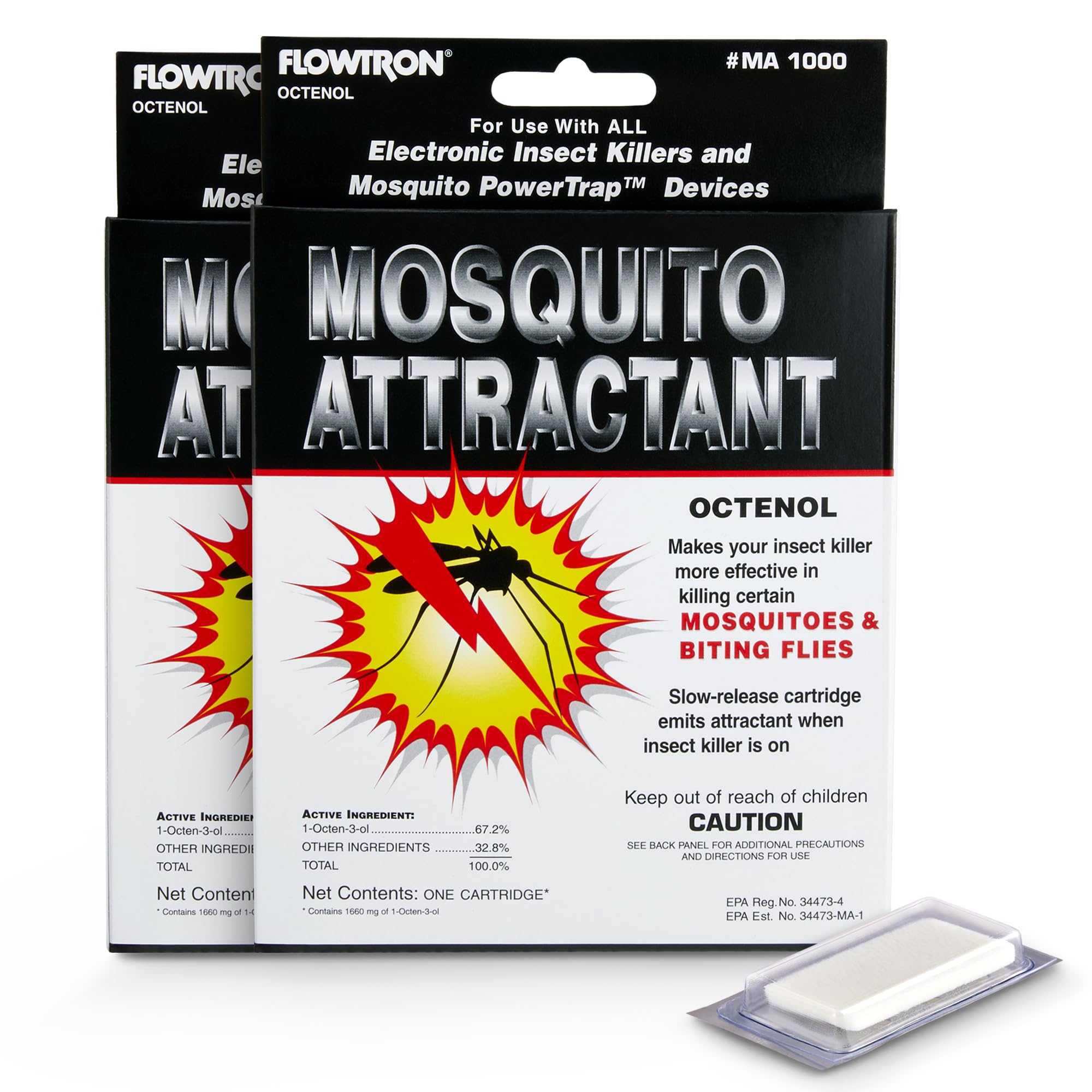 Foto 2 pulgar | Cartucho Atrayente De Mosquitos Flowtron Ma-1000 Octenol, Paquete De 2 - Venta Internacional.