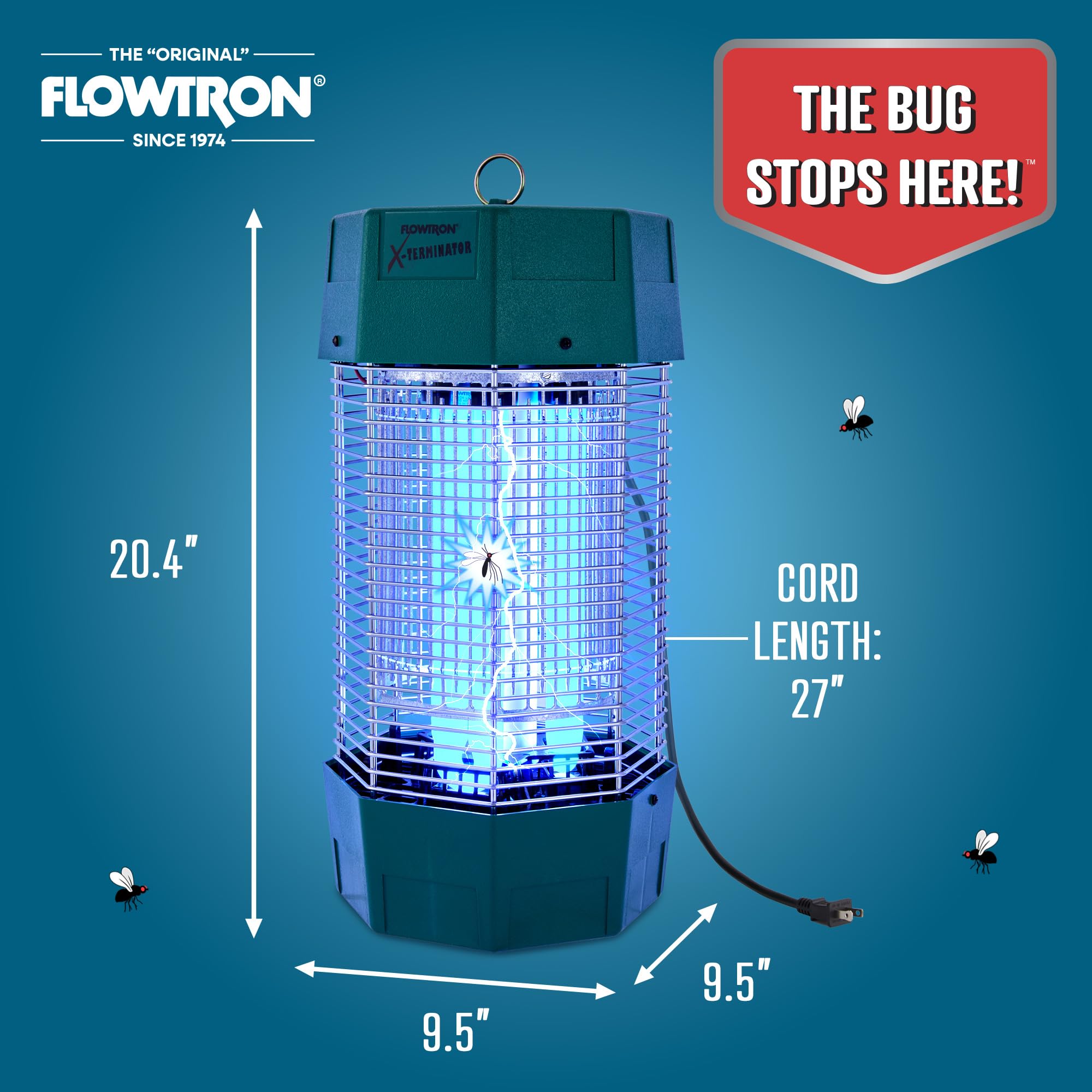 Foto 7 pulgar | Luz Uv Bug Zapper Flowtron De 120 W, 2 Acres, Control Exterior - Venta Internacional.