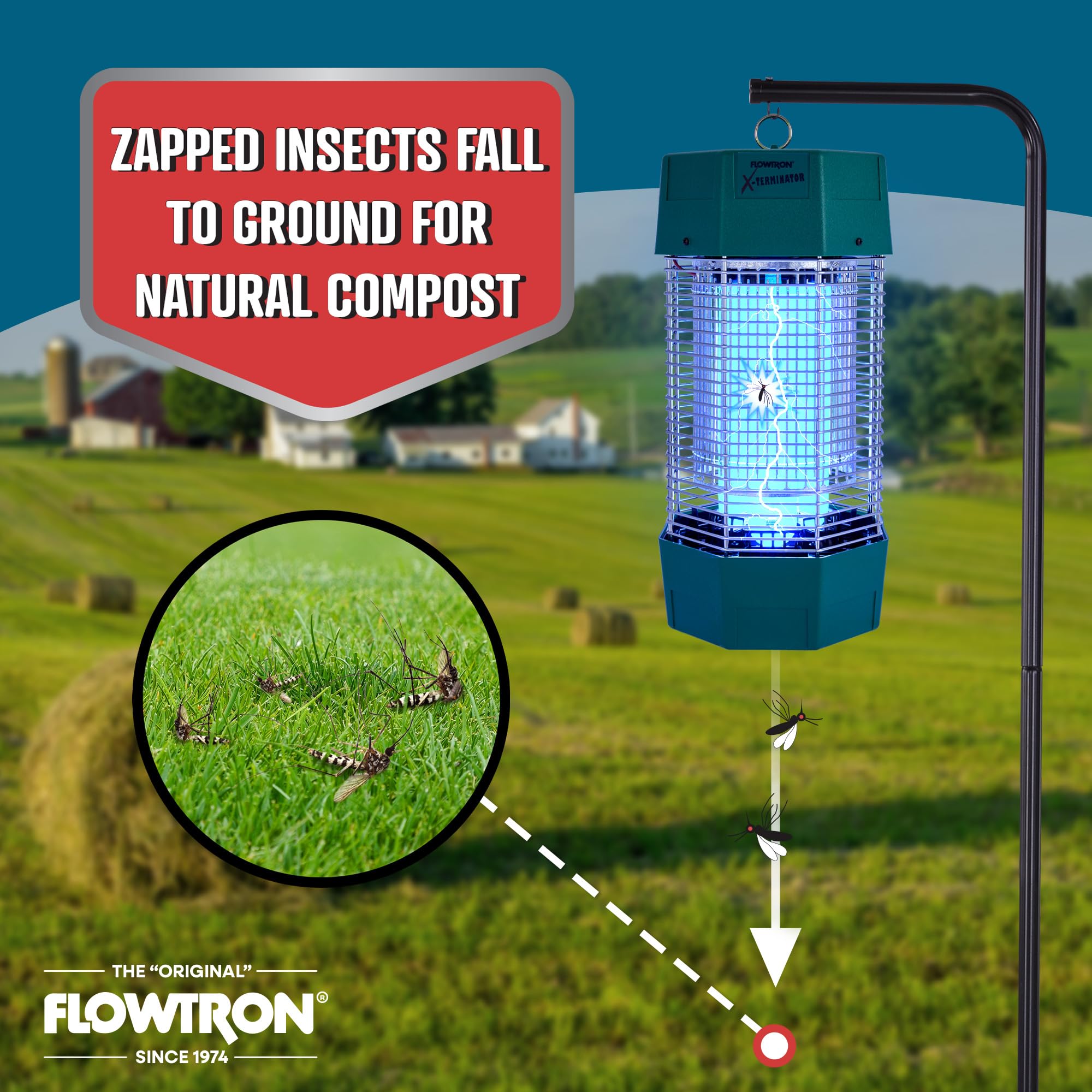 Foto 7 | Luz Uv Bug Zapper Flowtron De 120 W, 2 Acres, Control Exterior - Venta Internacional.