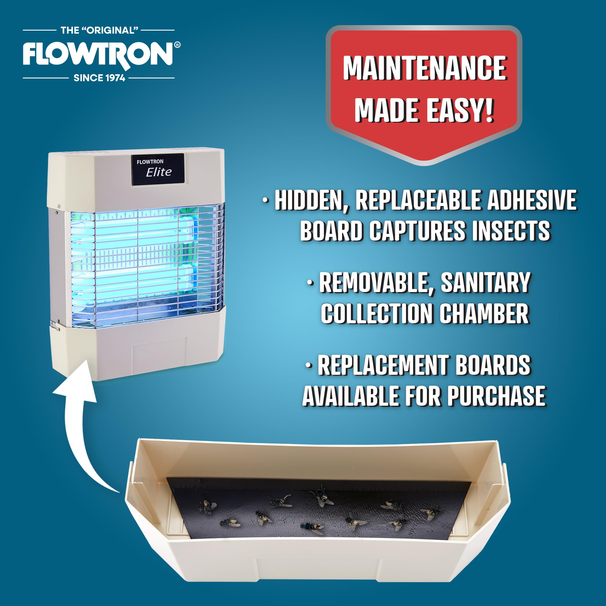 Foto 3 pulgar | Matamoscas Flowtron, Eliminador Eléctrico De Insectos Para Interiores, 80 W, Luz Uv - Venta Internacional.