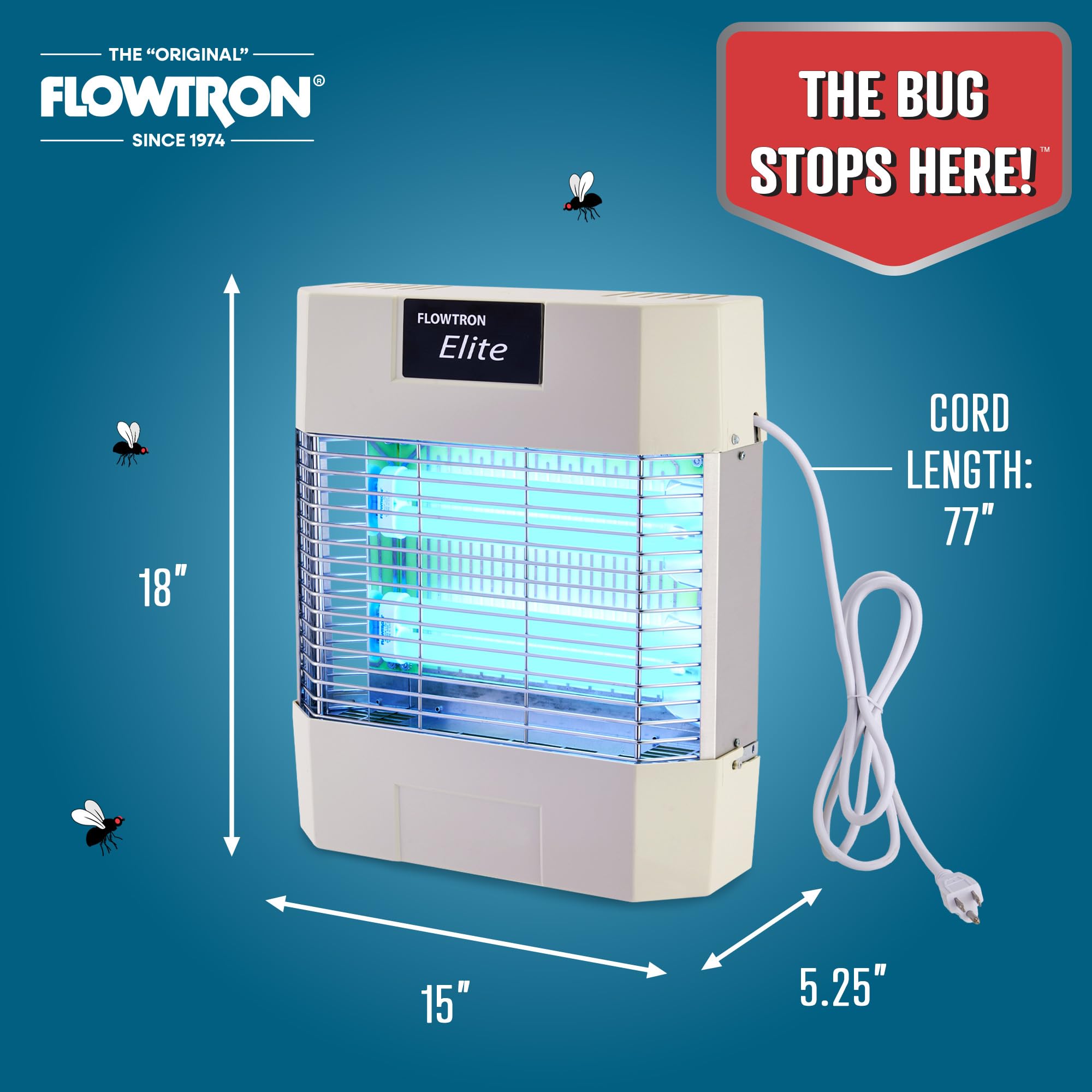 Foto 4 pulgar | Matamoscas Flowtron, Eliminador Eléctrico De Insectos Para Interiores, 80 W, Luz Uv - Venta Internacional.