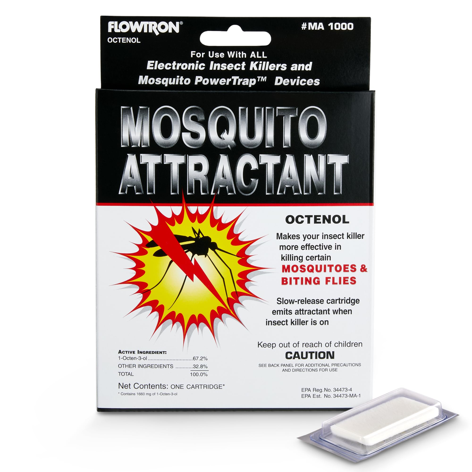 Cartucho Atrayente De Mosquitos Flowtron Ma-1000 Octenol - Venta Internacional. $490