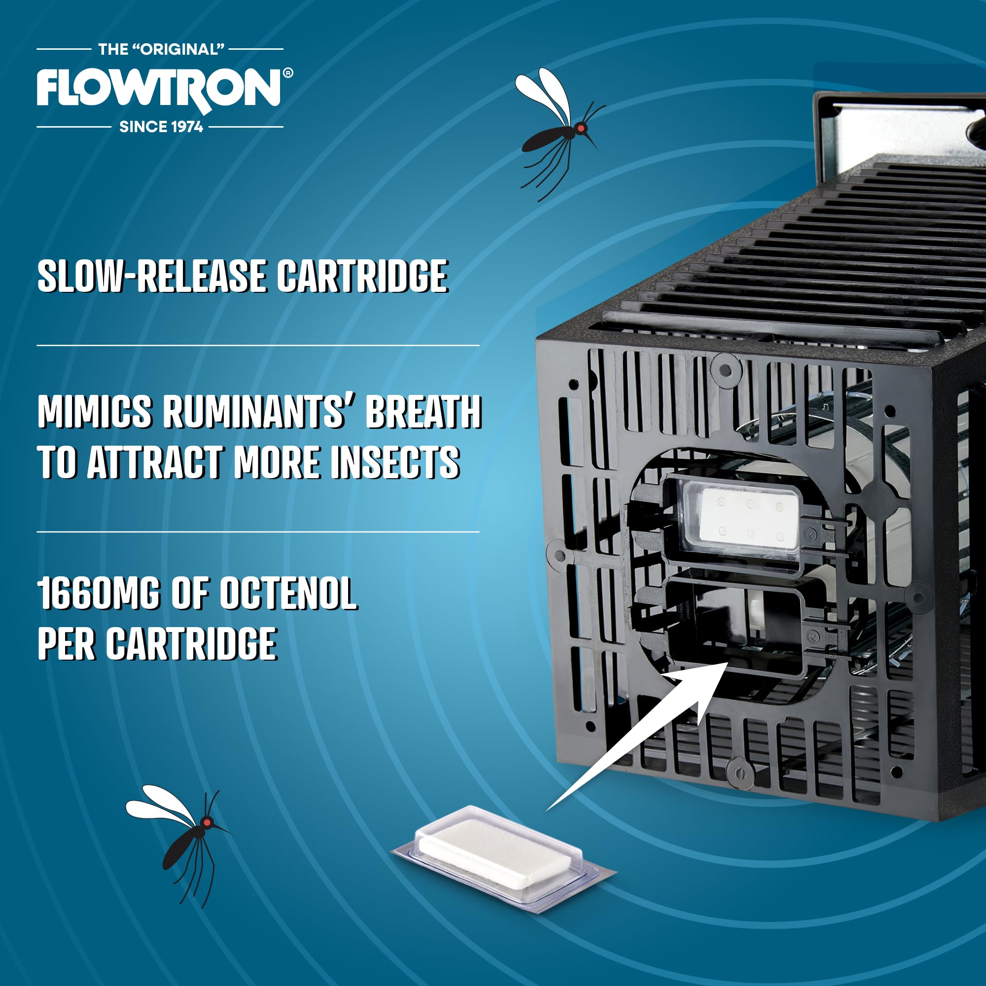 Foto 3 pulgar | Cartucho Atrayente De Mosquitos Flowtron Ma-1000 Octenol, Paquete De 3 - Venta Internacional.