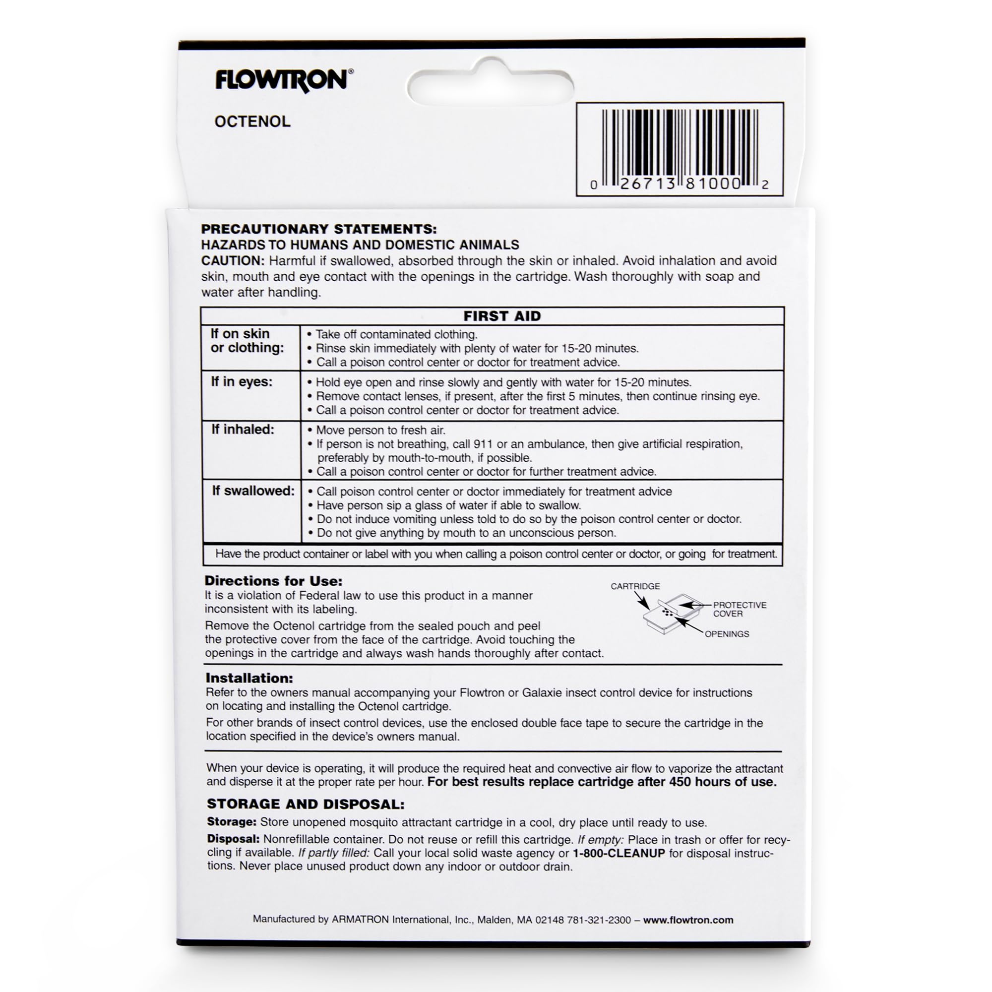 Foto 6 pulgar | Cartucho Atrayente De Mosquitos Flowtron Ma-1000 Octenol, Paquete De 3 - Venta Internacional.