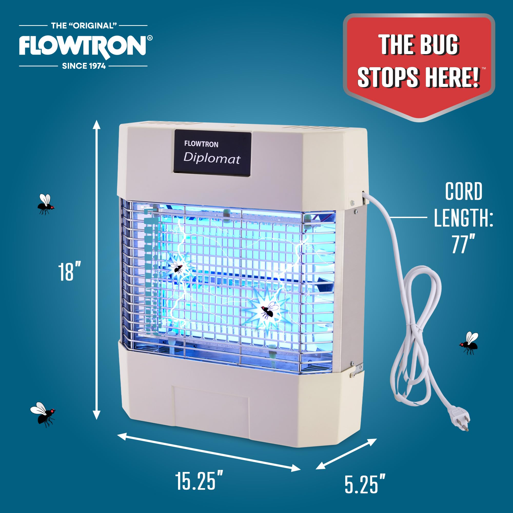 Foto 5 | Luz Uv Eléctrica Para Interiores Bug Zapper Flowtron De 80 W, 120 M² - Venta Internacional.
