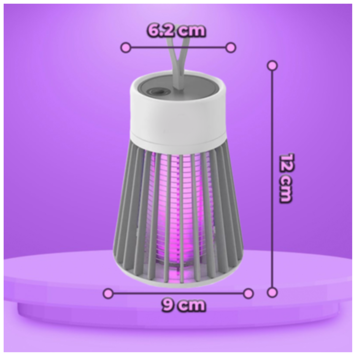 Foto 8 pulgar | Lámpara Eléctrica Mata Mosquitos Con Luz Led Para Interior Y Exterior