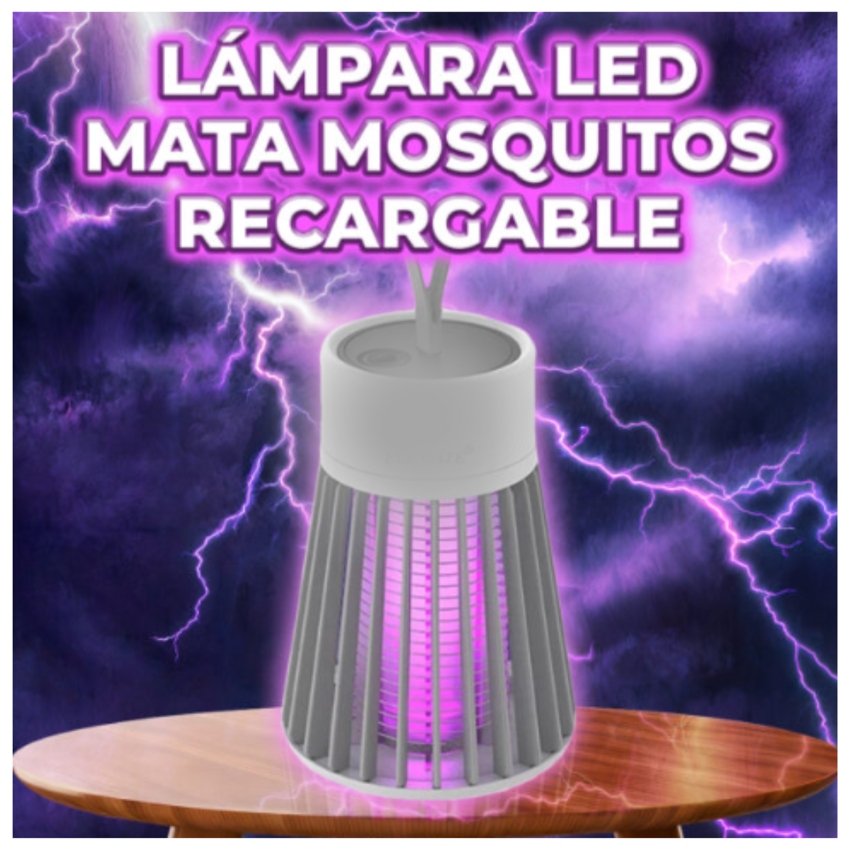 Foto 9 pulgar | Lámpara Eléctrica Mata Mosquitos Con Luz Led Para Interior Y Exterior