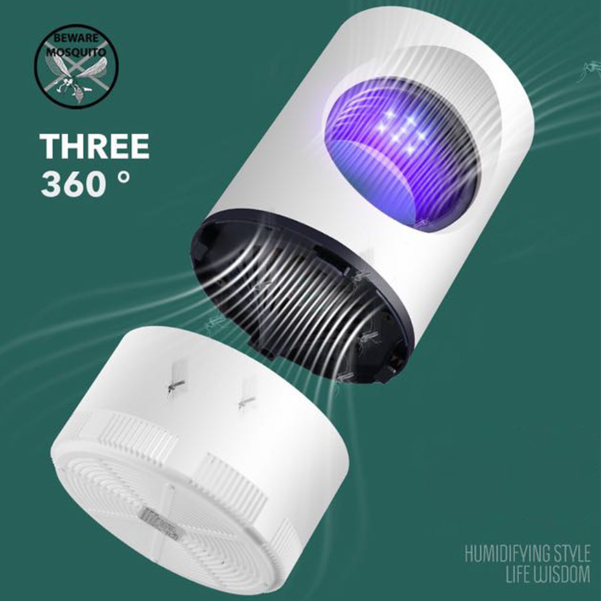 Foto 5 pulgar | Lámpara Killer Repelente Mata Mosquitos Eléctrico Luz Uv
