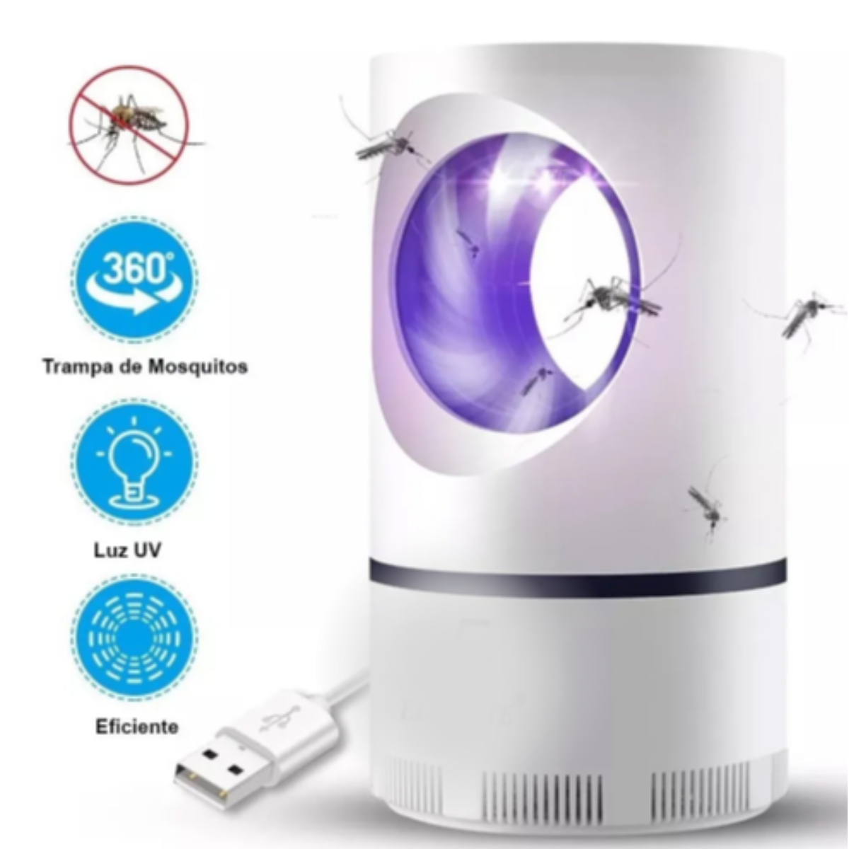 Foto 6 | Lámpara Killer Repelente Mata Mosquitos Eléctrico Luz Uv