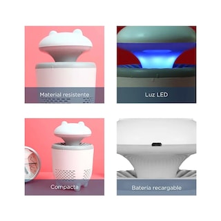 Foto 4 | Lámpara Mata Mosquitos De Conexión Usb Eo Safe Imports Esi-20545 Blanco