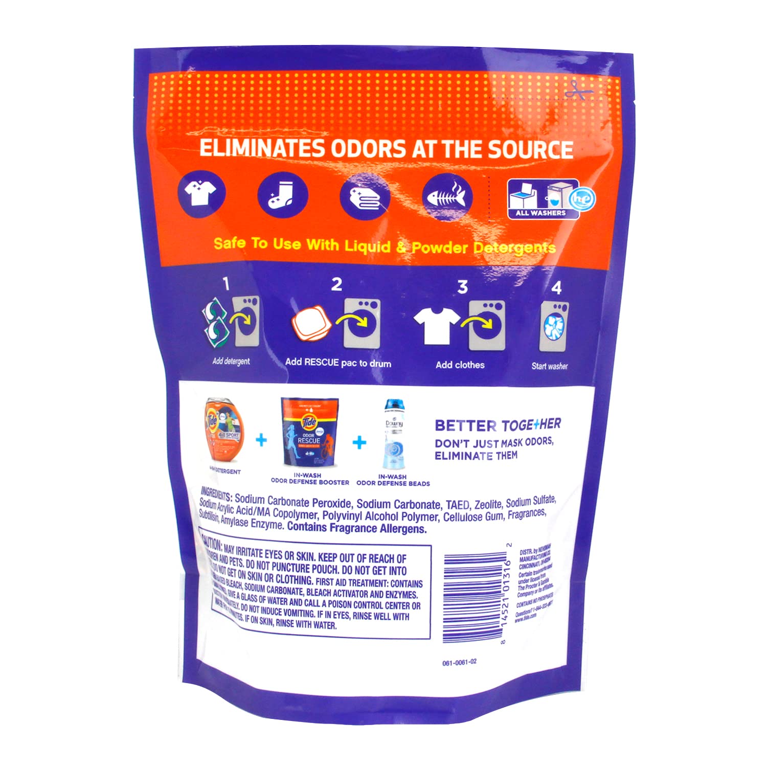 Foto 3 pulgar | Laundry Scent Booster Tide Odor Rescue, 18 Paquetes (paquete De 2) - Venta Internacional.
