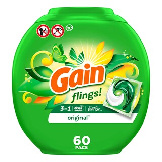 Foto 1 | ¡paquetes De Jabón Y Detergente Para Ropa Gain Flings! Compatible Con Hse De 60 Quilates - Venta Internacional.