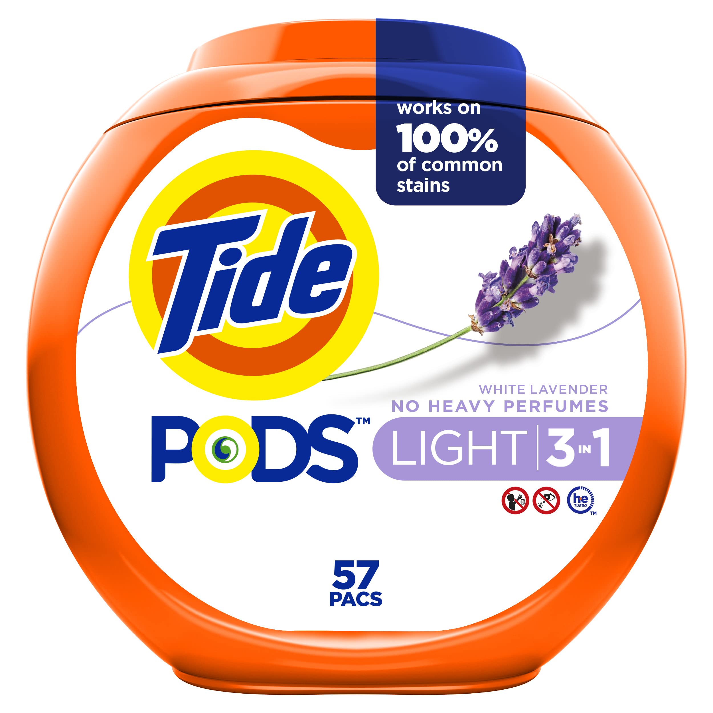 Foto 2 pulgar | Detergente Para Ropa Tide Pods Light, 57 Paquetes, Aroma A Lavanda Blanca - Venta Internacional.