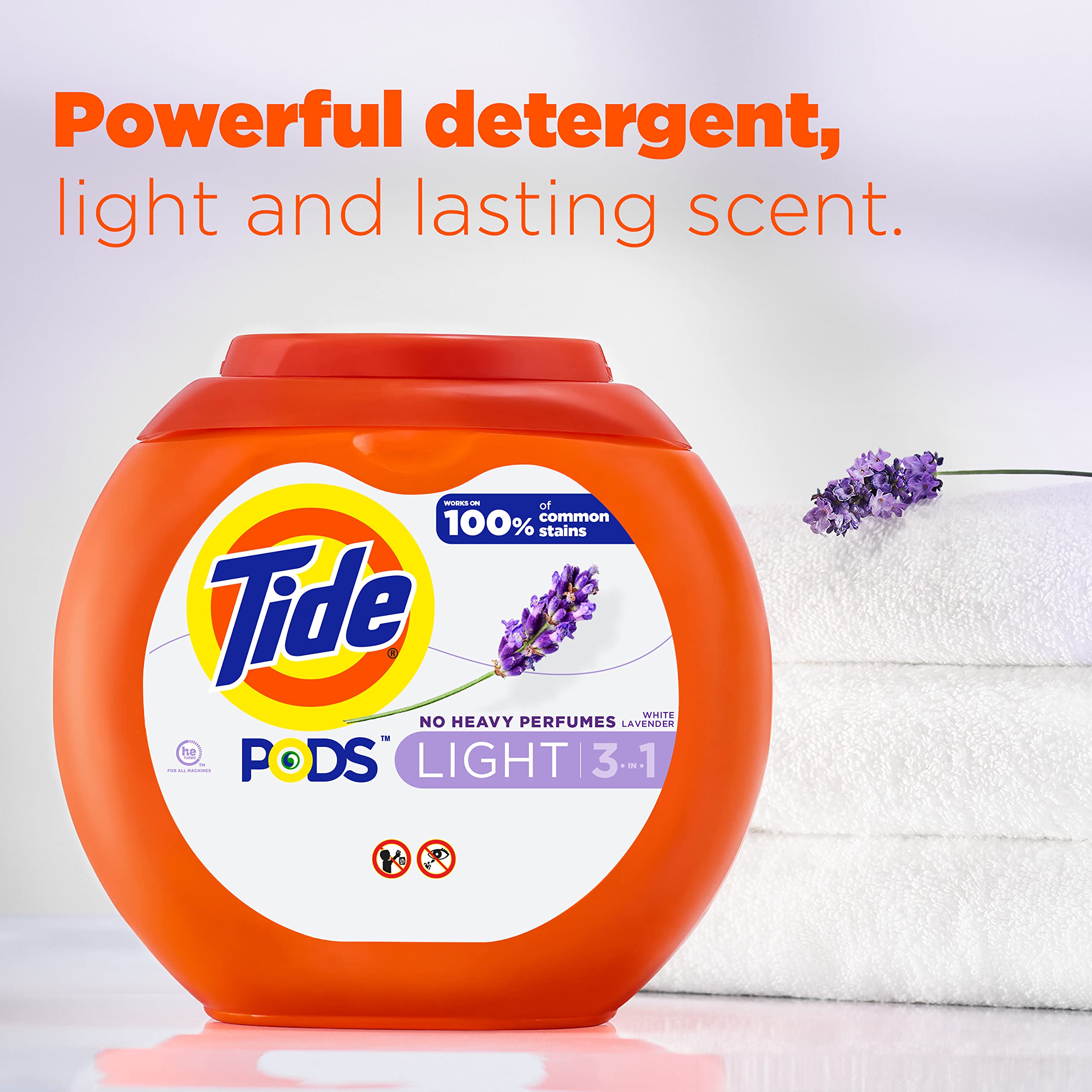 Foto 3 pulgar | Detergente Para Ropa Tide Pods Light, 57 Paquetes, Aroma A Lavanda Blanca - Venta Internacional.