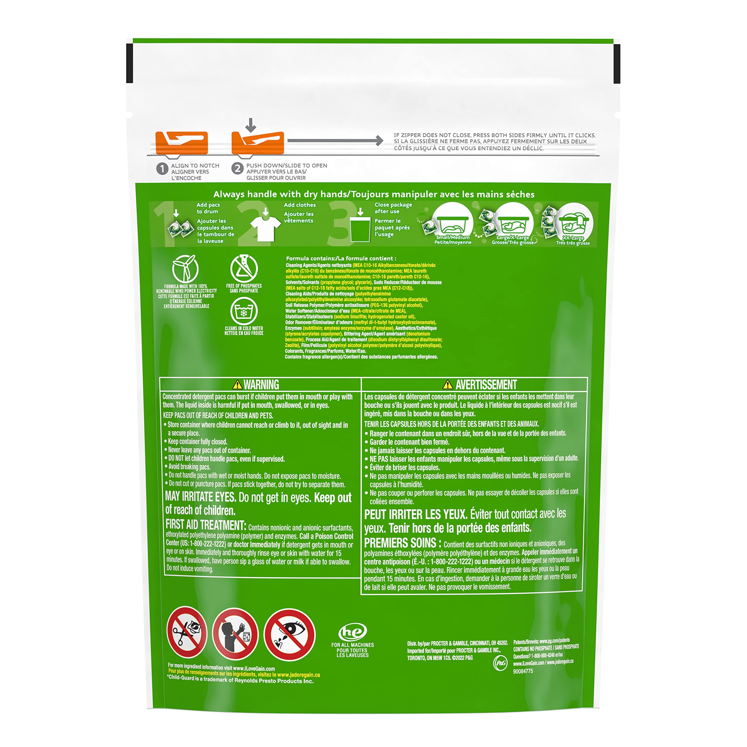 Foto 4 pulgar | Detergente Y Jabón Para Ropa Gain Flings Super Fresh, 111 Unidades - Venta Internacional.