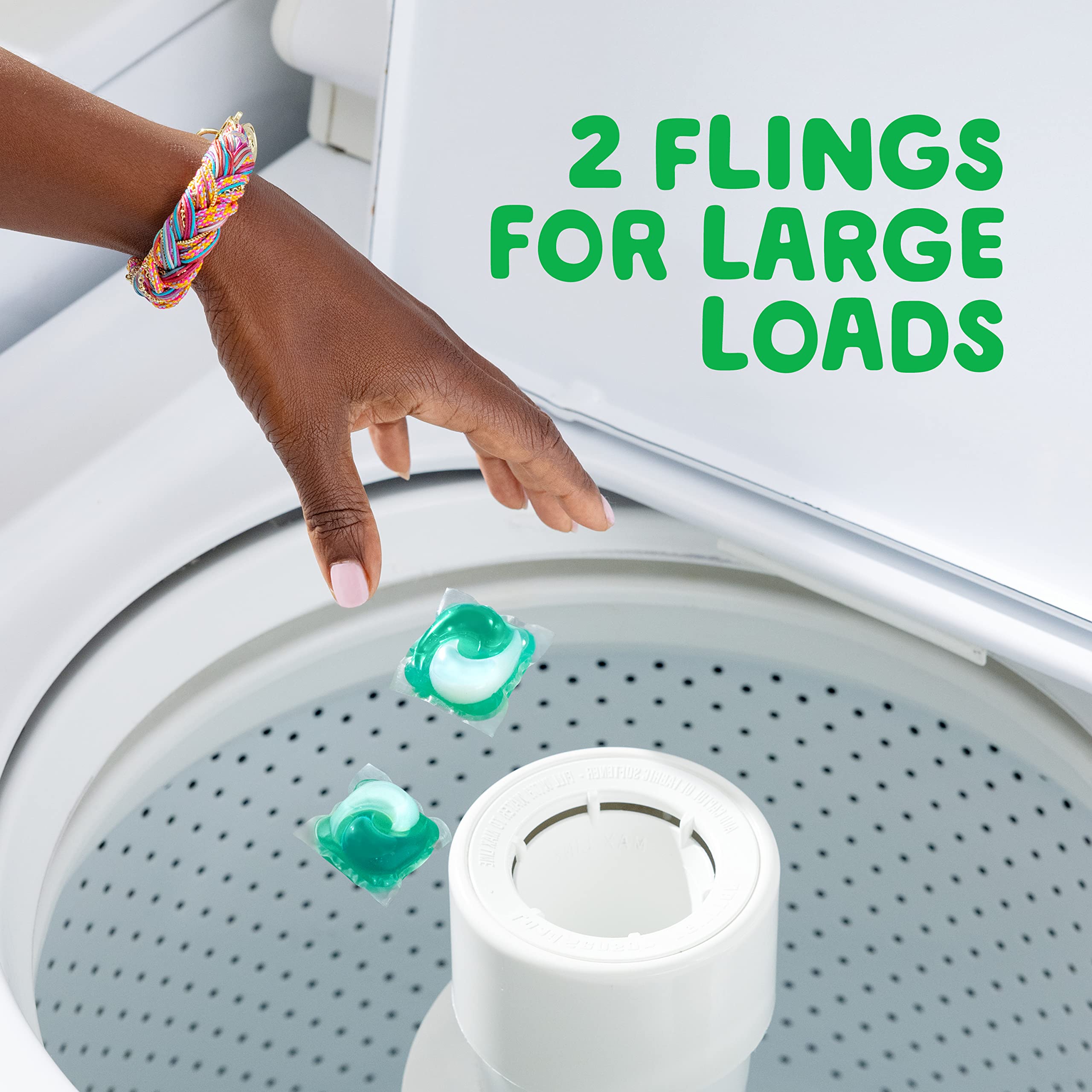 Foto 7 | Detergente Para Ropa Gain Flings Odor Defense, 60 Unidades - Venta Internacional.