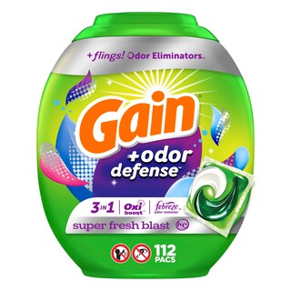 Foto 1 | Detergente Y Jabón Para Ropa Gain Flings, 112 Unidades - Venta Internacional.