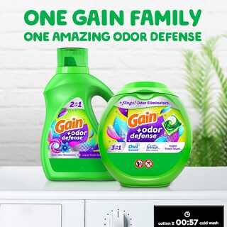 Foto 7 | Detergente Y Jabón Para Ropa Gain Flings, 112 Unidades - Venta Internacional.