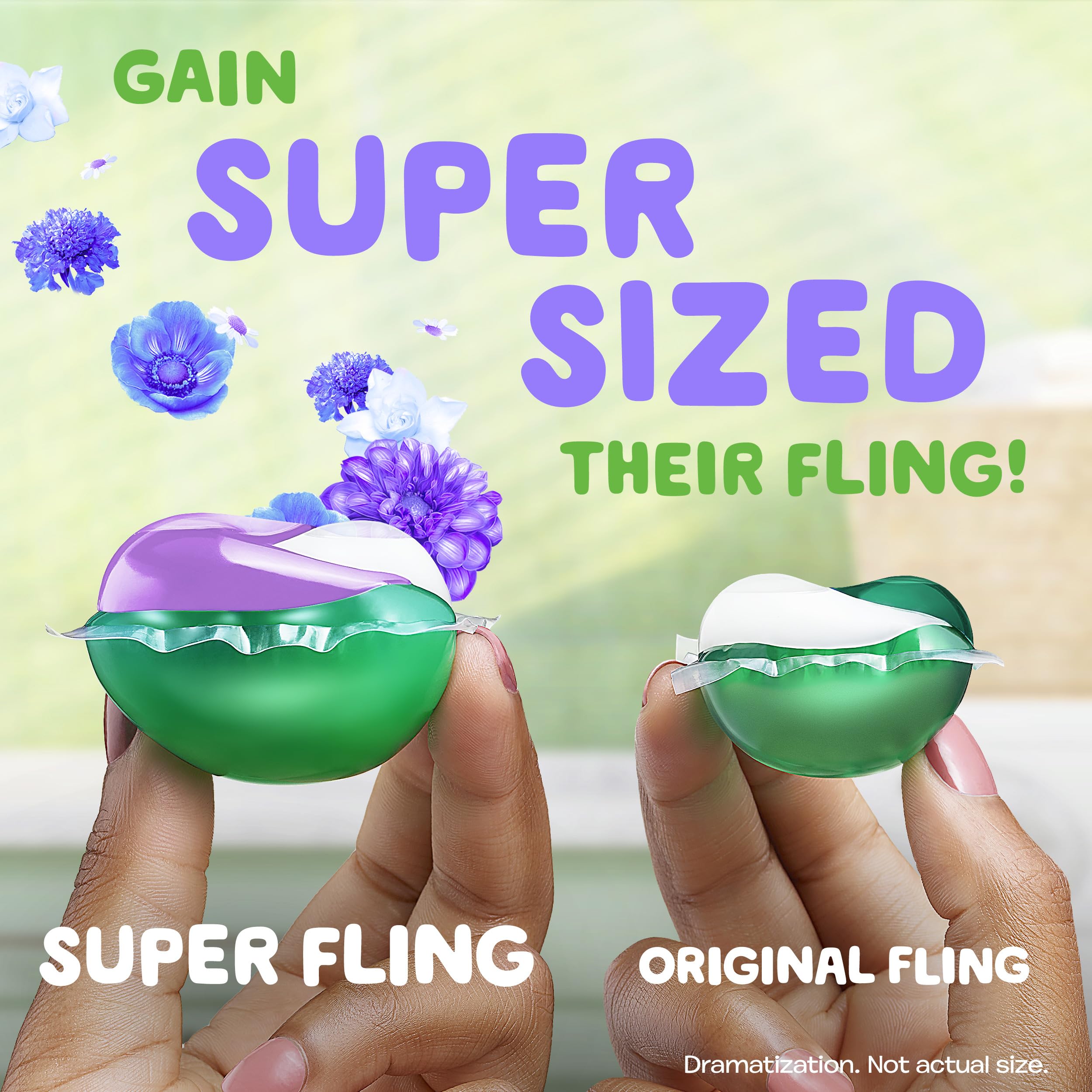 Foto 3 pulgar | Detergente Para Ropa Gain Super Size Flings, 45 Unidades - Venta Internacional.