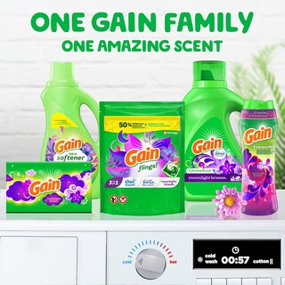 Foto 7 | Jabón y Detergente para Ropa Gain Flings! Moonlight Breeze 1 Frasco con 60 Piezas - Venta Internacional