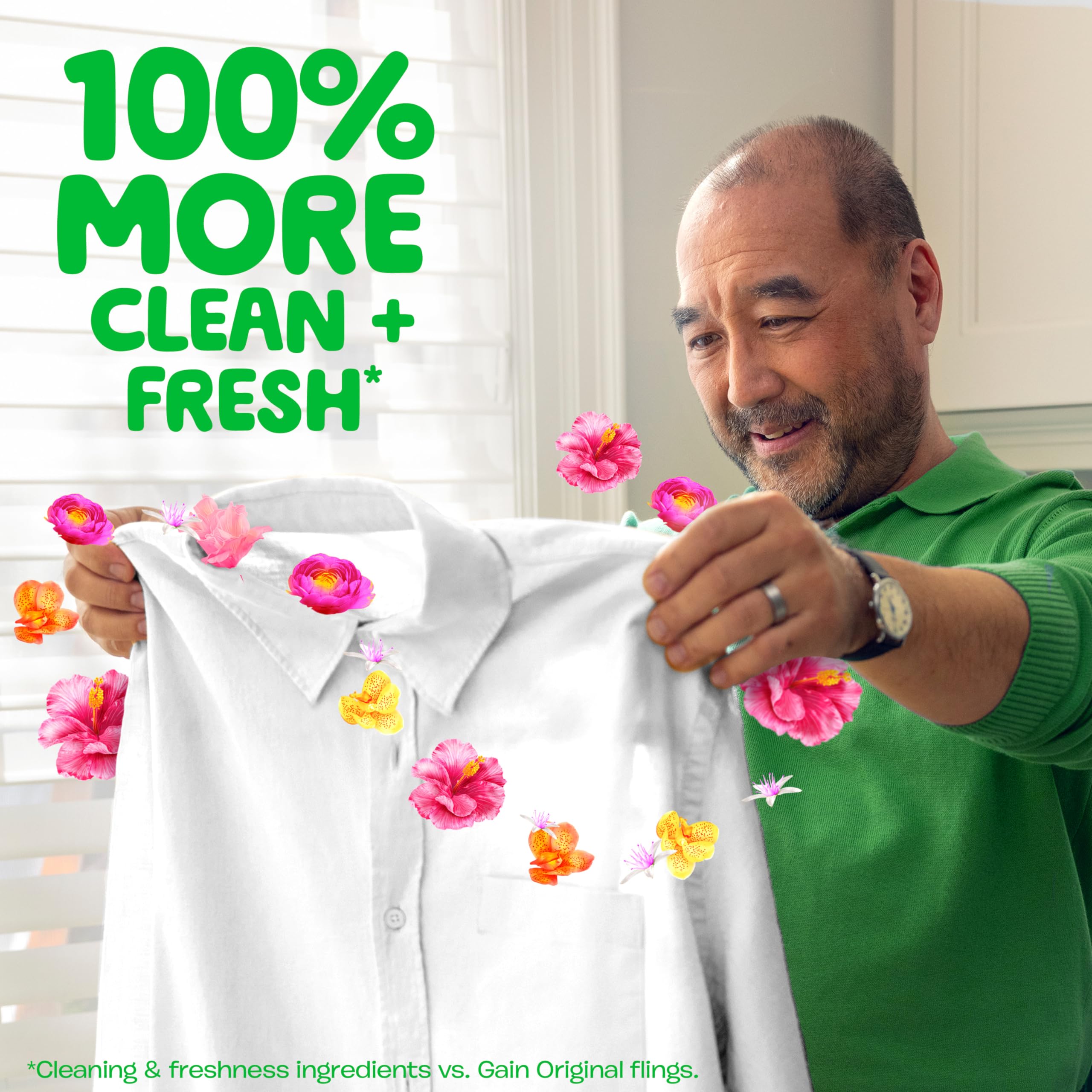 Foto 3 | Detergente para Ropa Gain Tamaño Grande 1 Frasco con 32 Piezas - Venta Internacional
