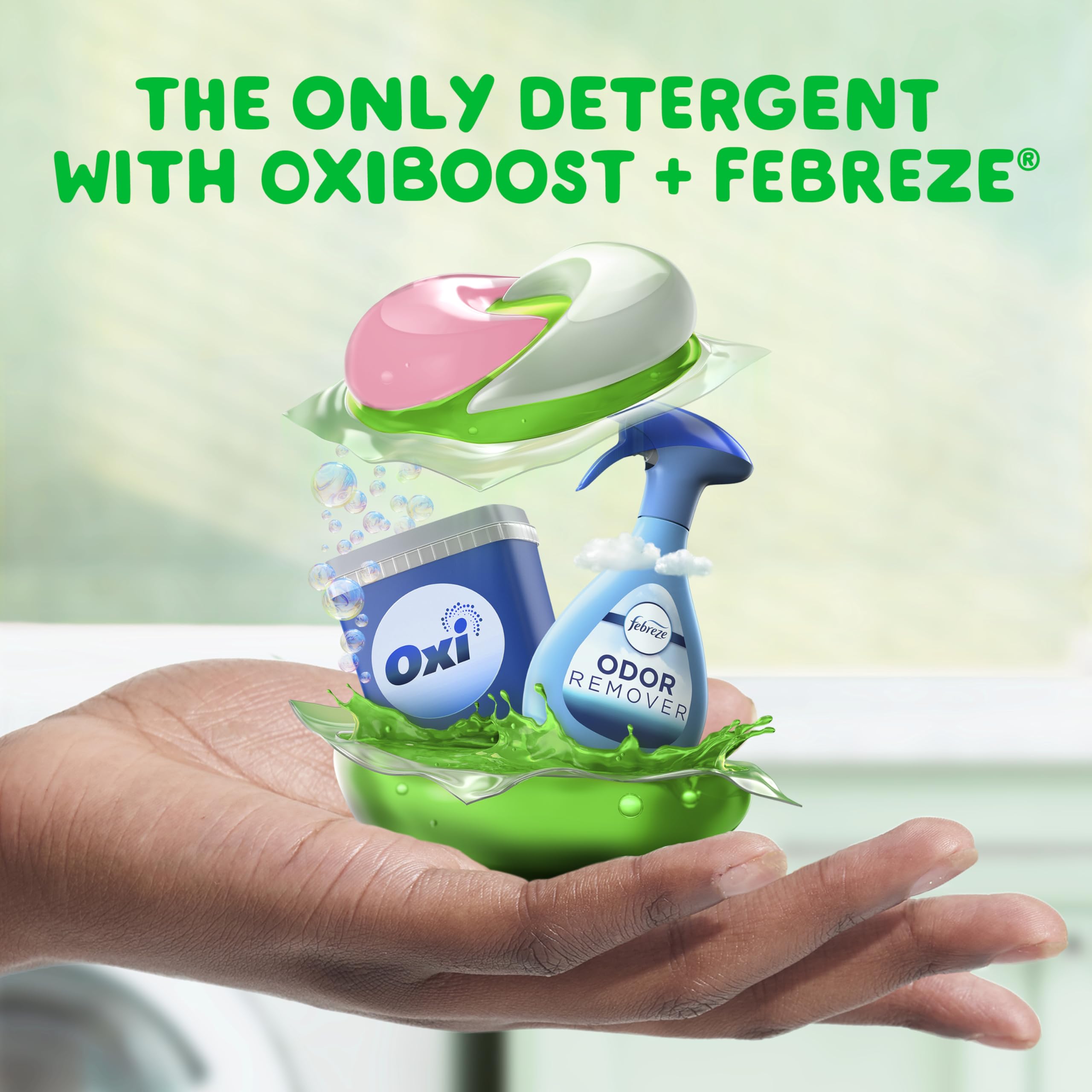 Foto 4 | Detergente para Ropa Gain Tamaño Grande 1 Frasco con 32 Piezas - Venta Internacional