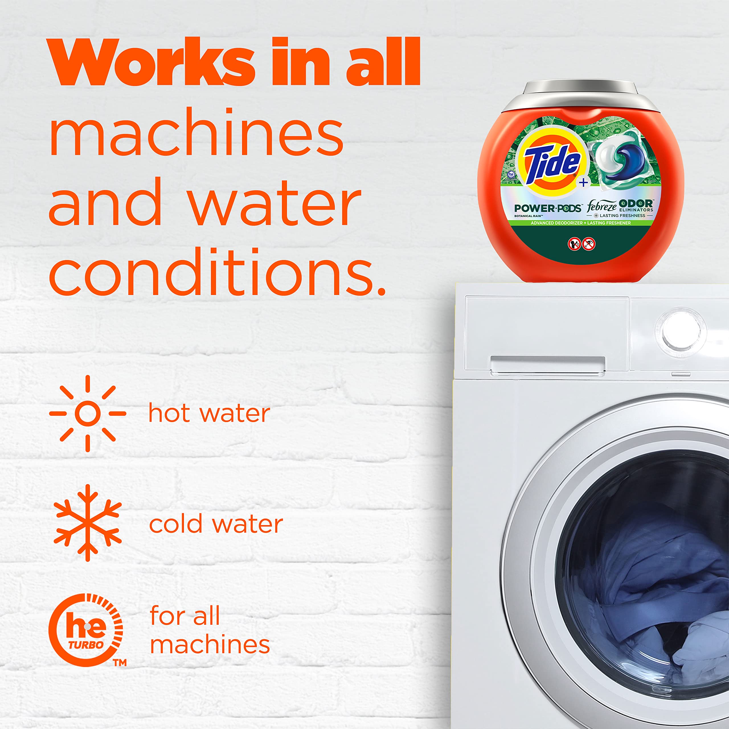 Foto 7 | Detergente Para Ropa Pacs Tide Power Pods, 45 Unidades - Venta Internacional.