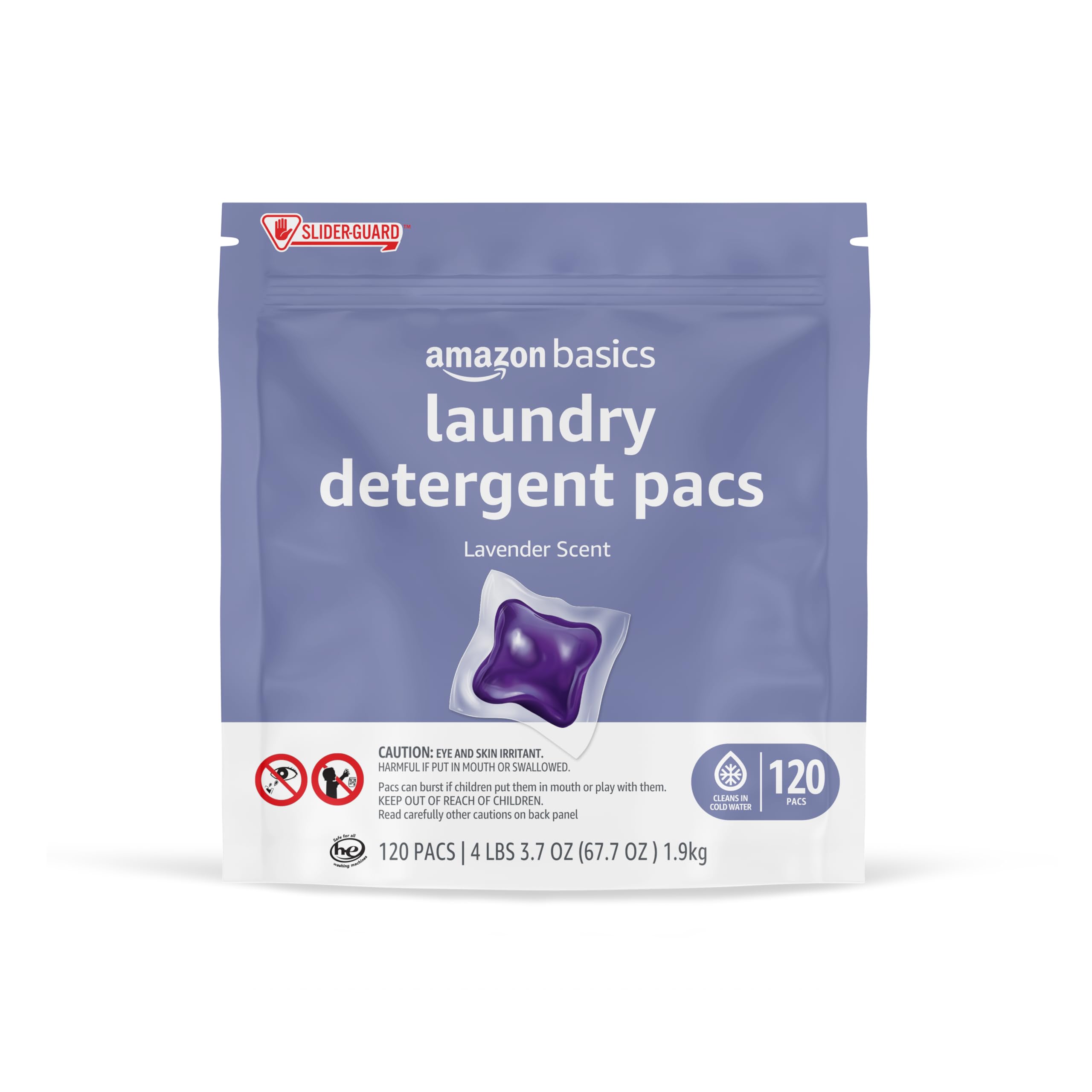 Foto 1 | Detergente Para Ropa Amazon Basics Con Aroma A Lavanda, 120 Unidades - Venta Internacional.